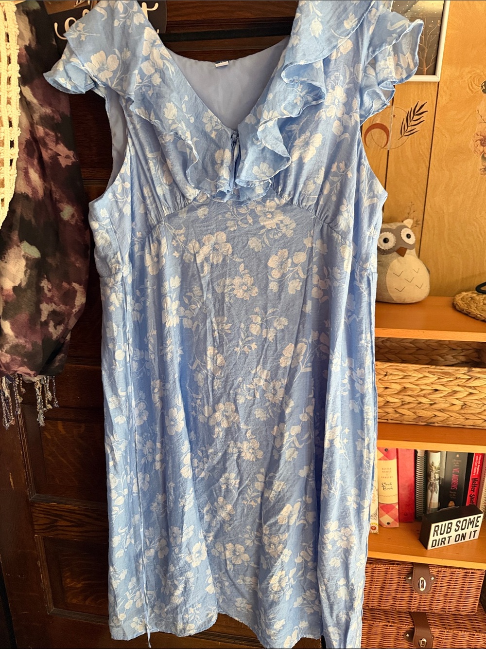 Old Navy Light Blue dress with Tag Detail xxl